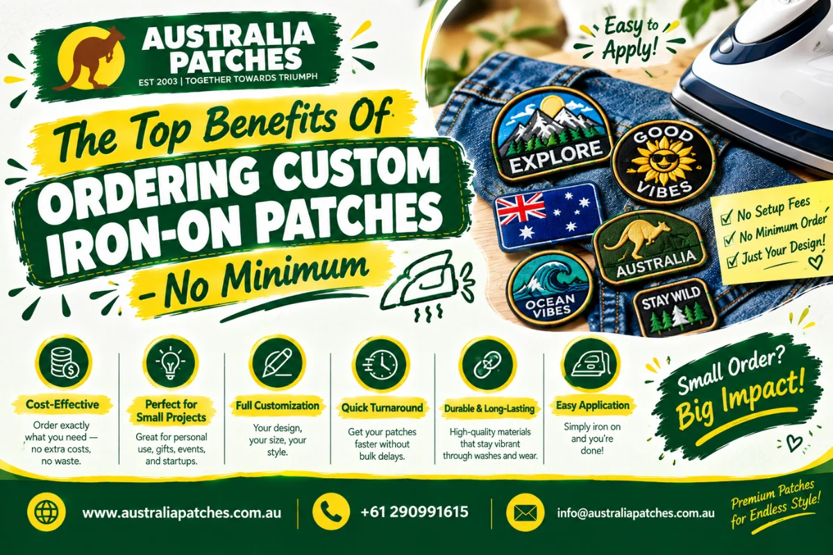 The Top Benefits Of Ordering Custom Iron-On Patches - No Minimum