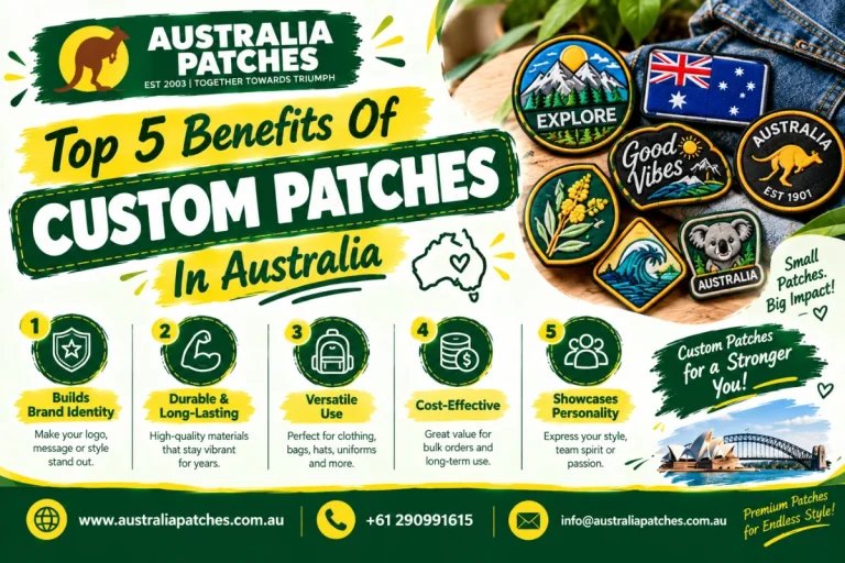 Top 5 Benefits Of Custom Patches In Australia