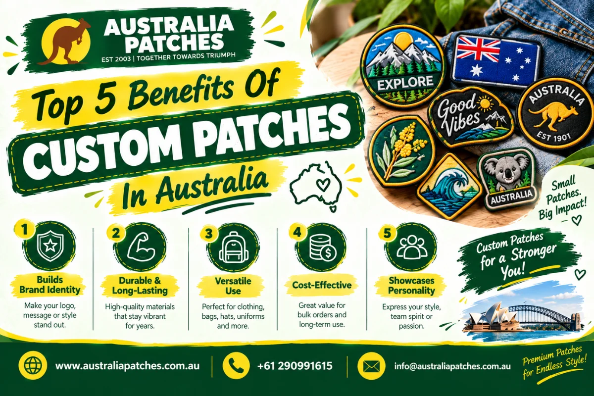 Top 5 Benefits Of Custom Patches In Australia