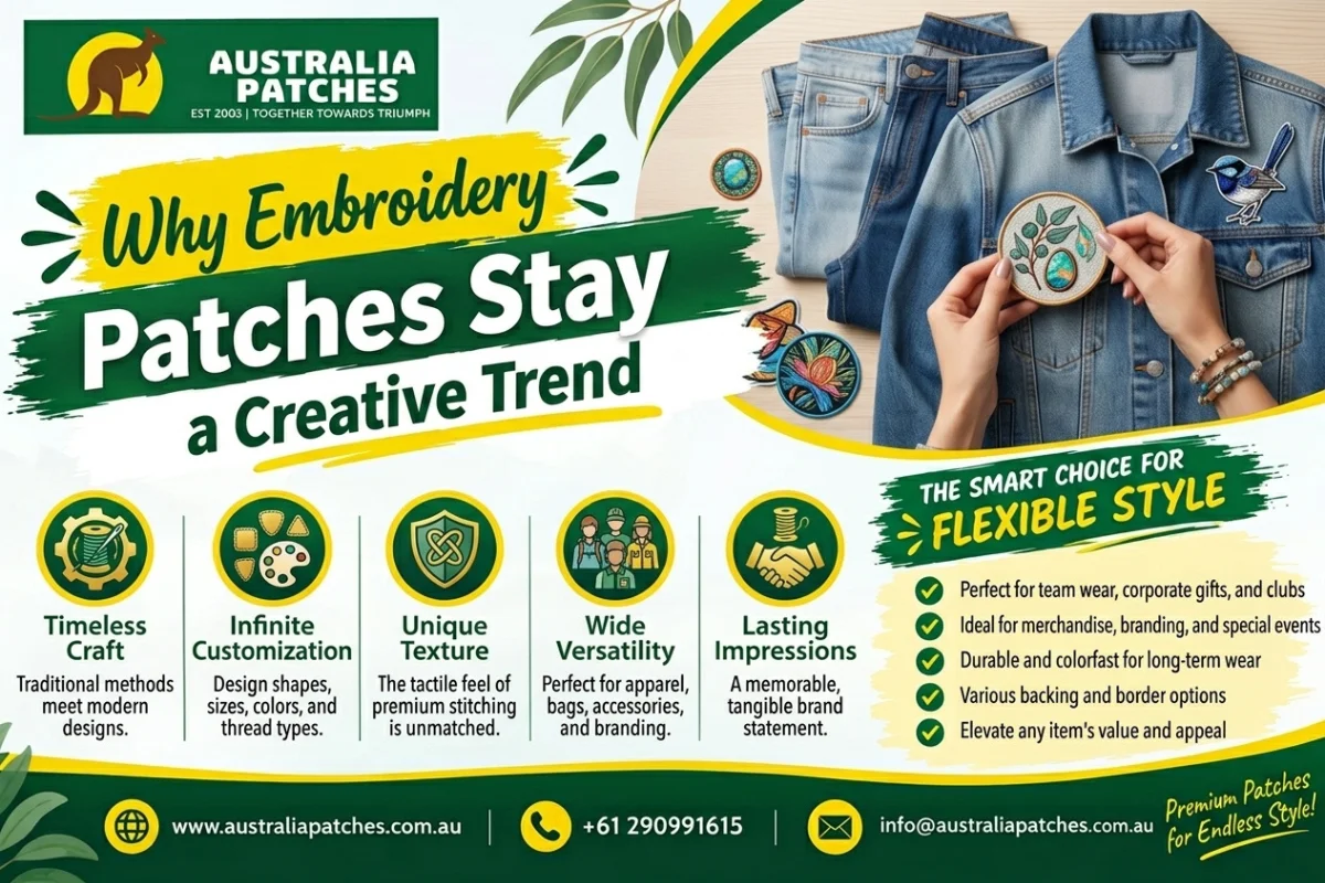 Why Embroidery Patches Stay a Creative Trend